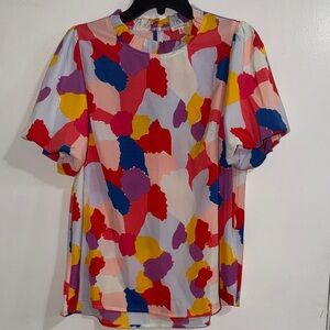 JODIFL Multicolor Abstract Blouse